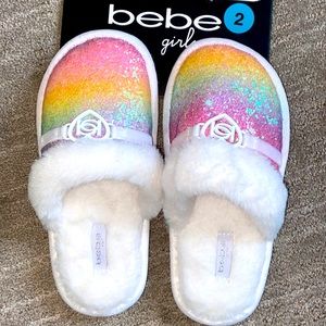 🌈HostPick❤️‍🔥Bebe Girls Rainbow Slippers